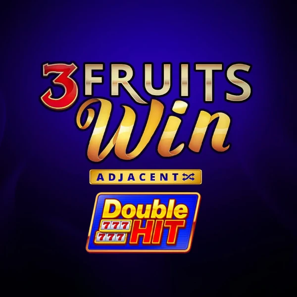 3 Fruits Win Double Hit slot_title Logo