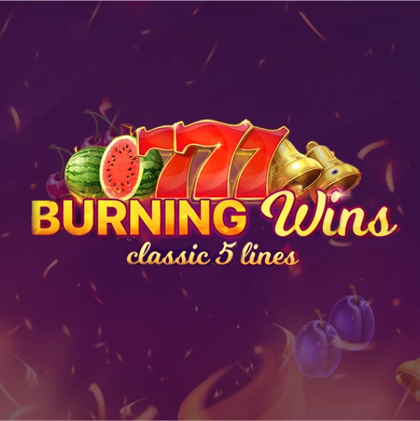 Burning Wins slot_title Logo