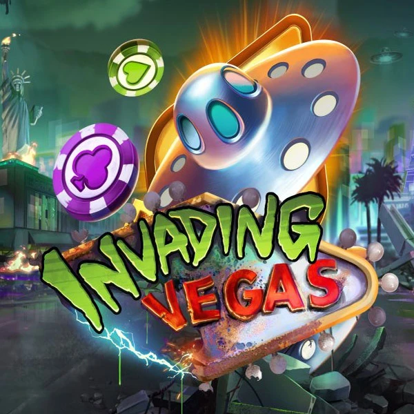 Invading Vegas slot_title Logo