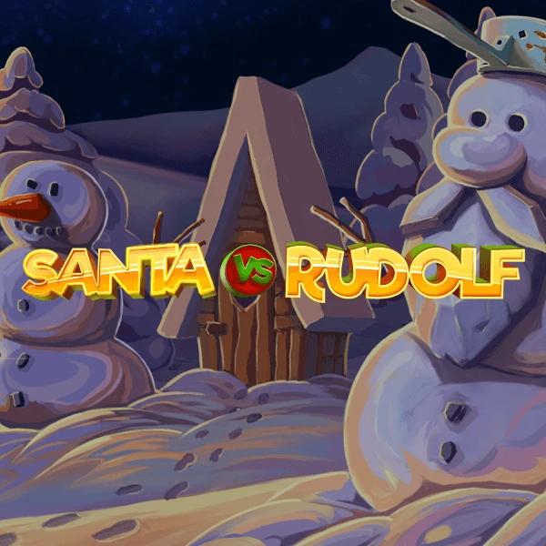 Santa vs Rudolf slot_title Logo