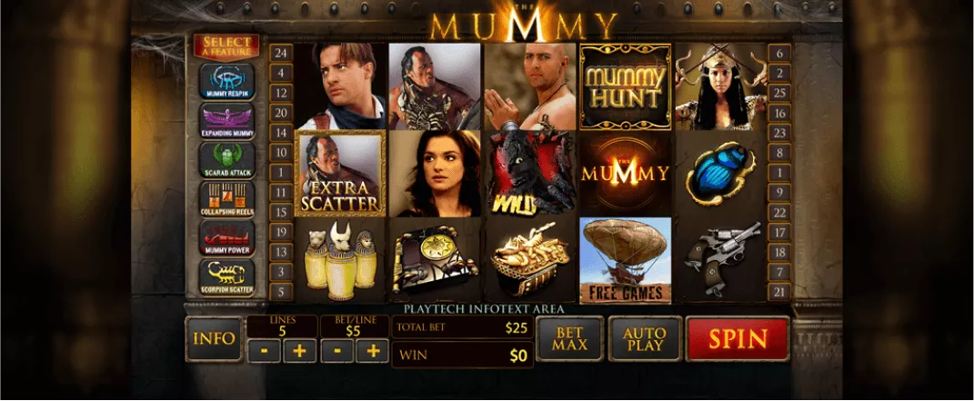 The Mummy videoslot