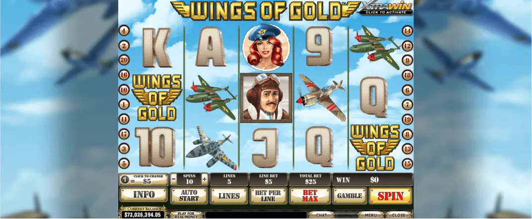 Wings of Gold videoslot