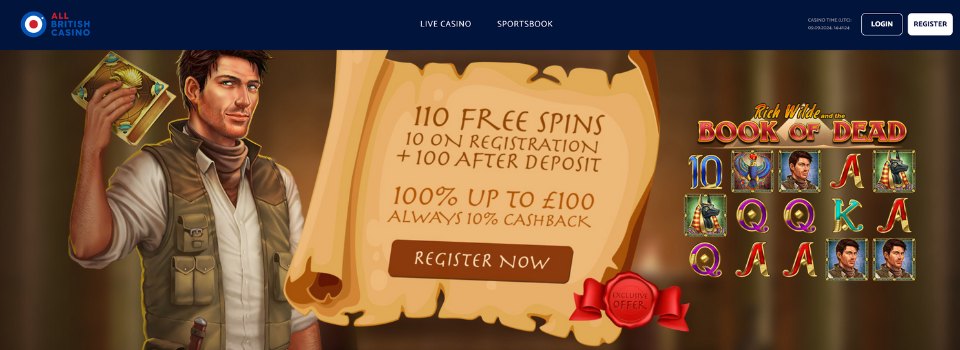 All British Casino Exclusive Offer Free spins