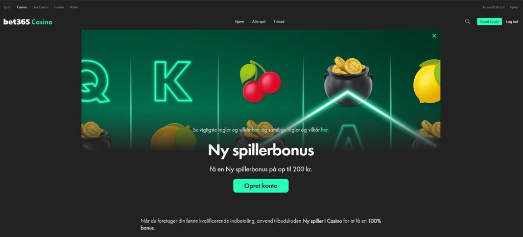 bet365 casino hjemmeside