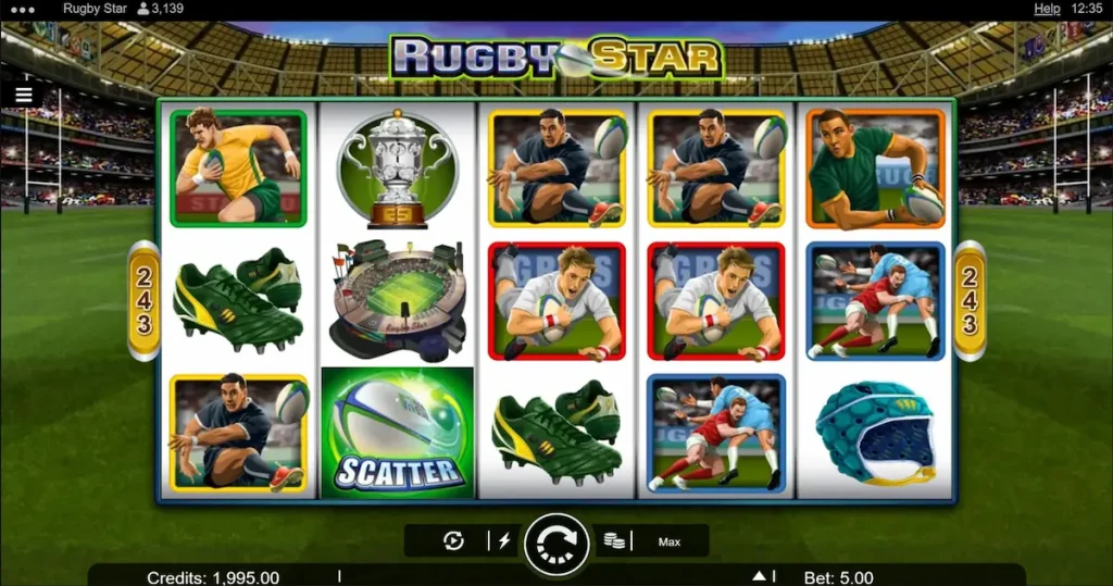 rugby star slot screenshot