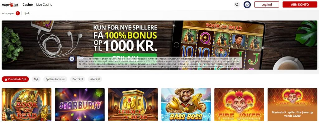 magicred casino hjemmeside
