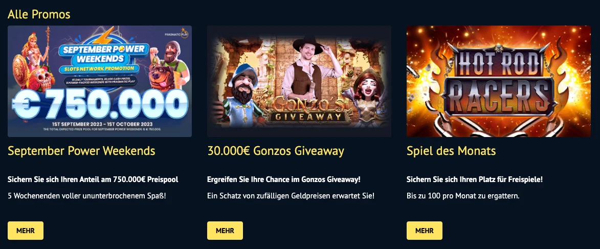 Promos für Bestandskunden im ViggoSlots Casino