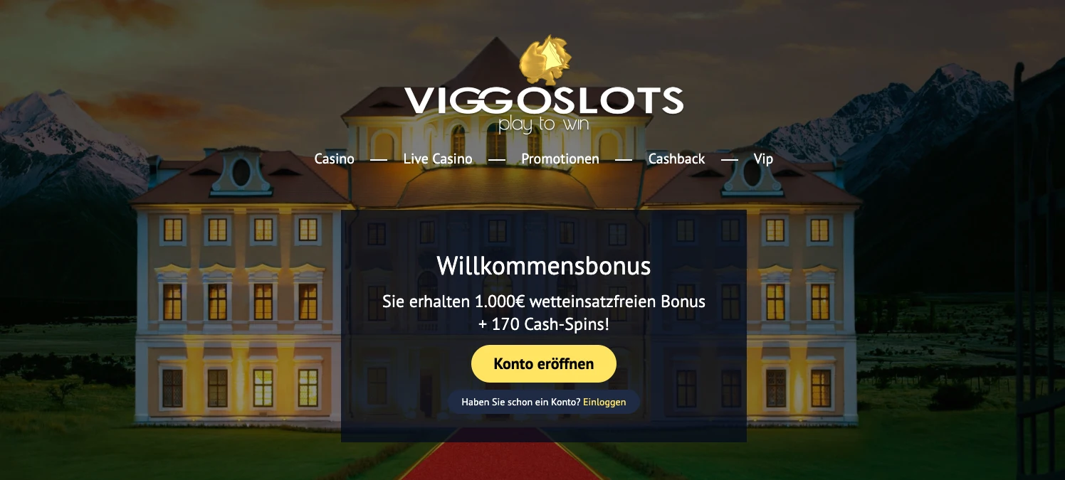ViggoSlots Willkommensbonus ohne Umsatzbedingungen