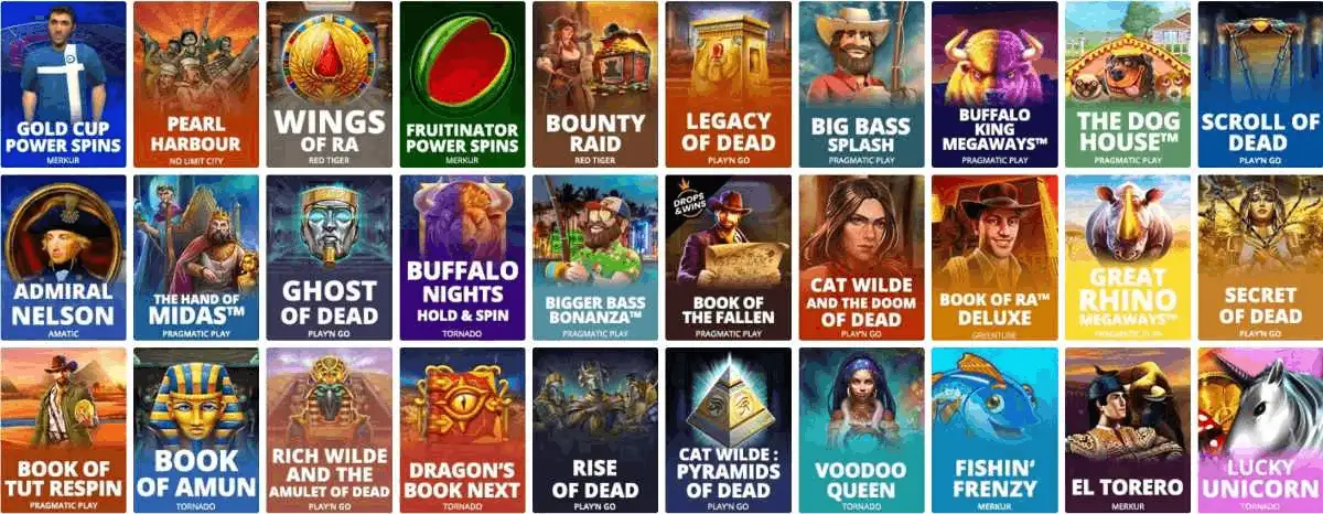 Lapalingo Casino Spielauswahl