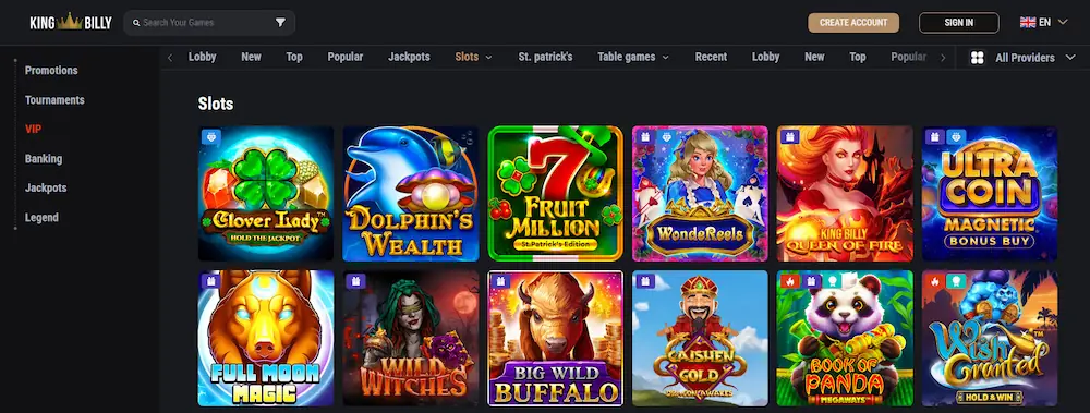 king billy slot games