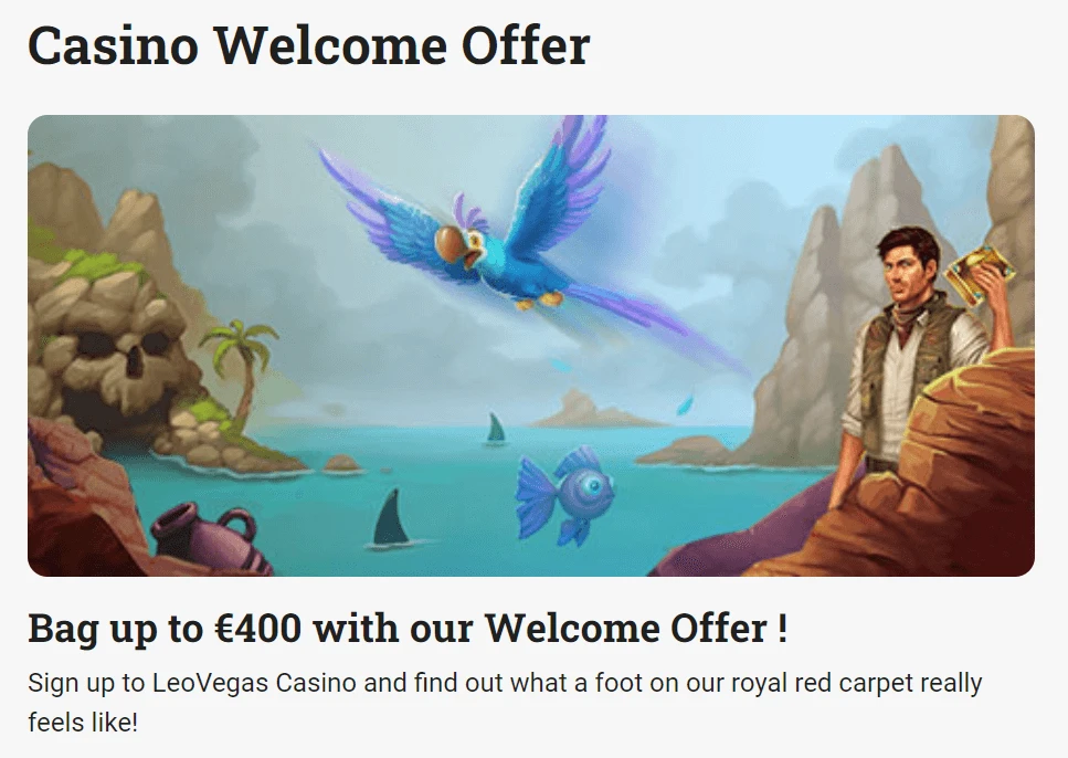 leovegas welcome offer