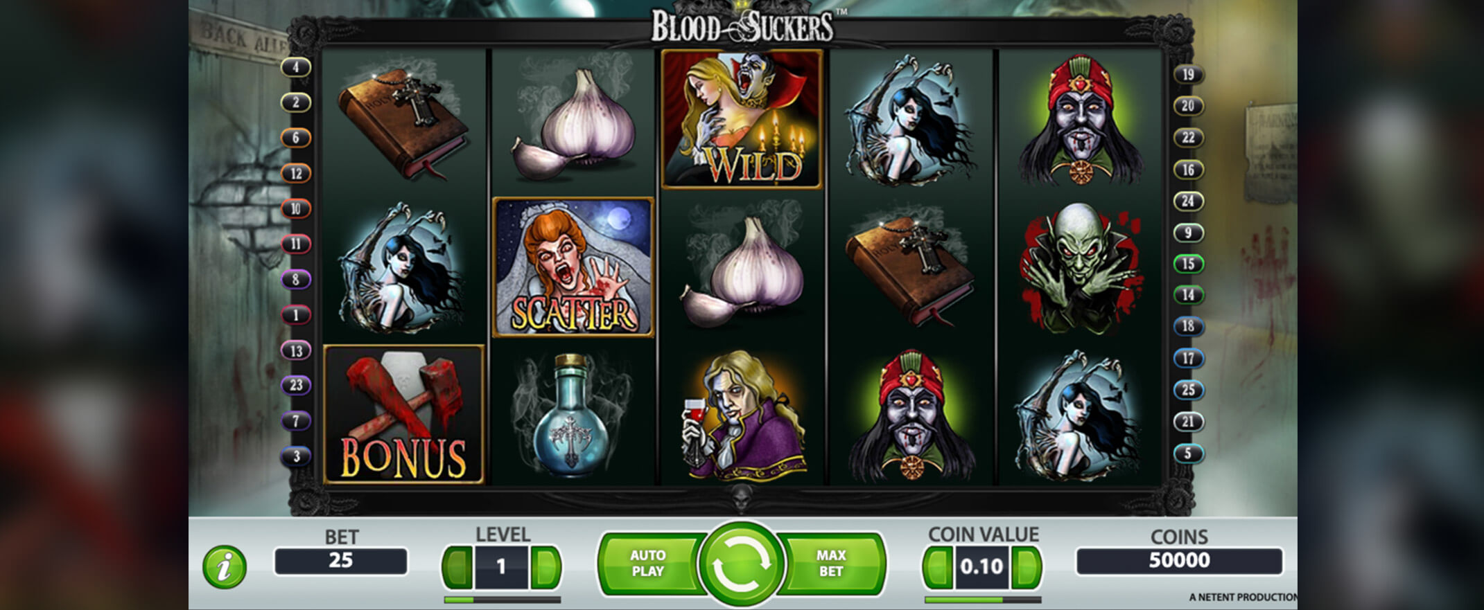 Blood Suckers Spielautomat von NetEnt
