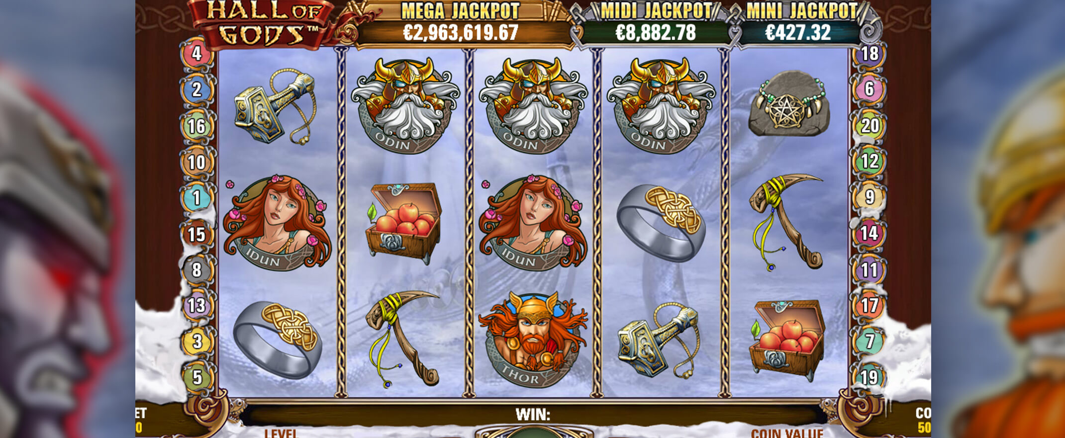 Hall of Gods slot from NetEnt