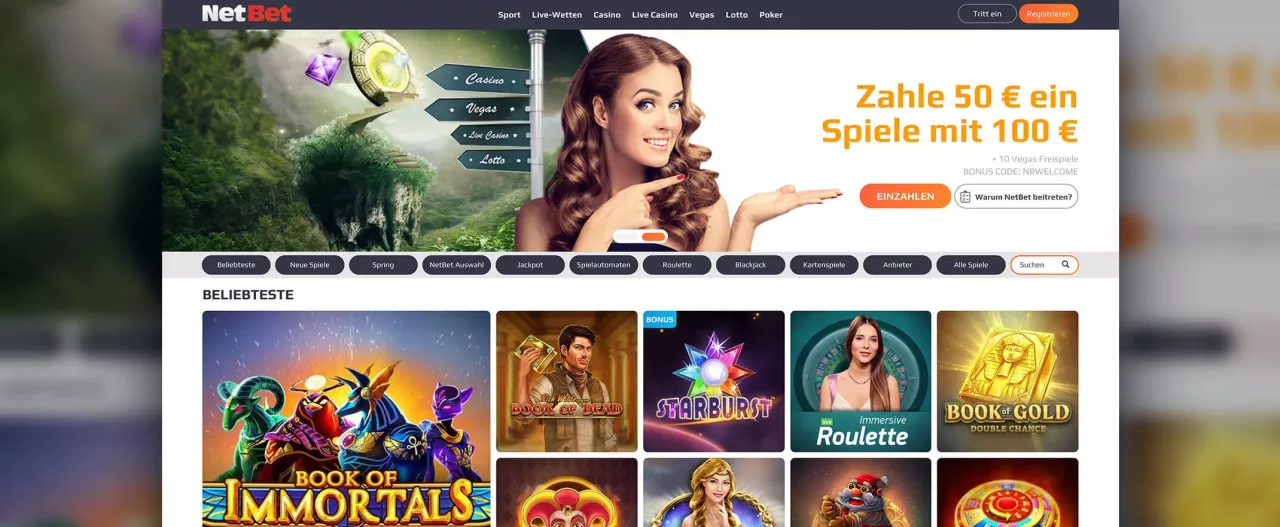 NetBet Casino Spiele und Spielautomaten