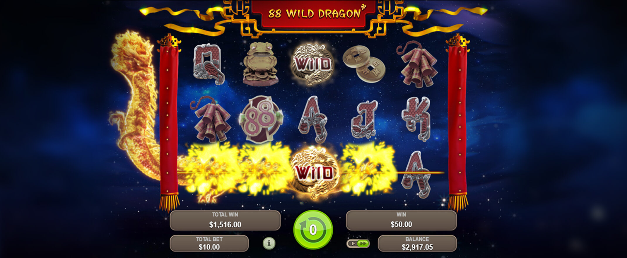 88 Wild Dragon Spielautomat von Booongo