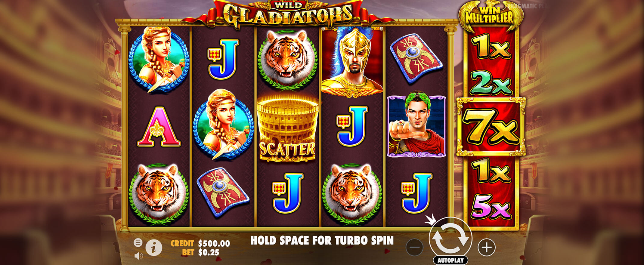 Wild Gladiators Spielautomat von Pragmatic Play