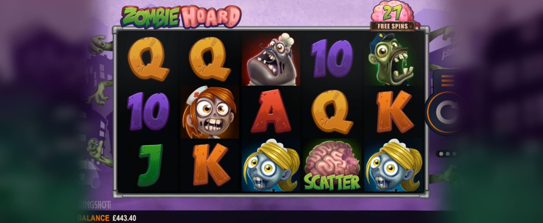 Zombie Hoard video slot from Microgaming & Slingshot Studios