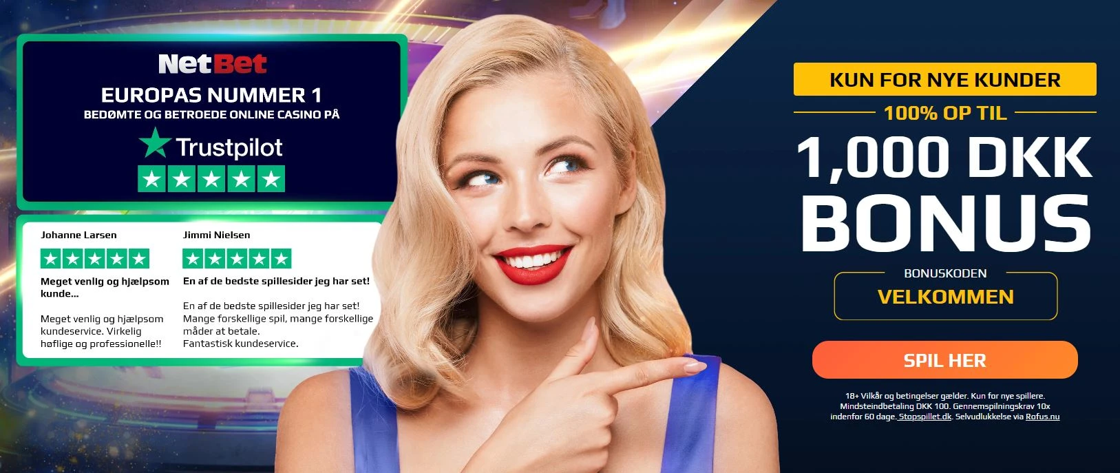 netbet casino velkomstbonus