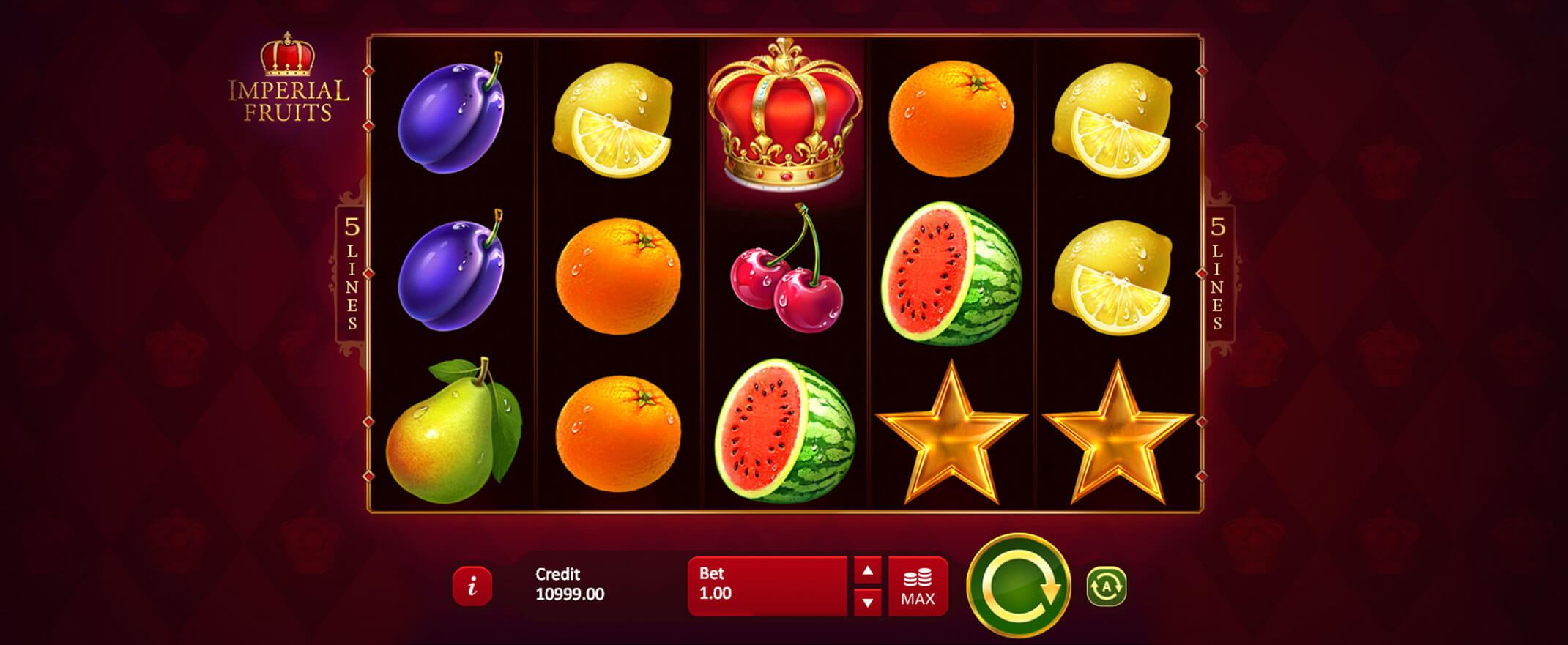 Imperial Fruits 5 lines slot