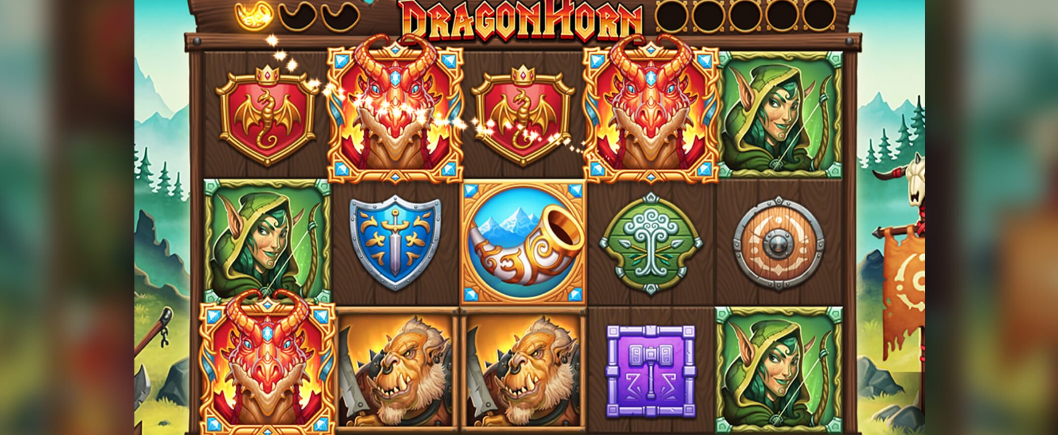 Dragonhorn slot game Screenshot