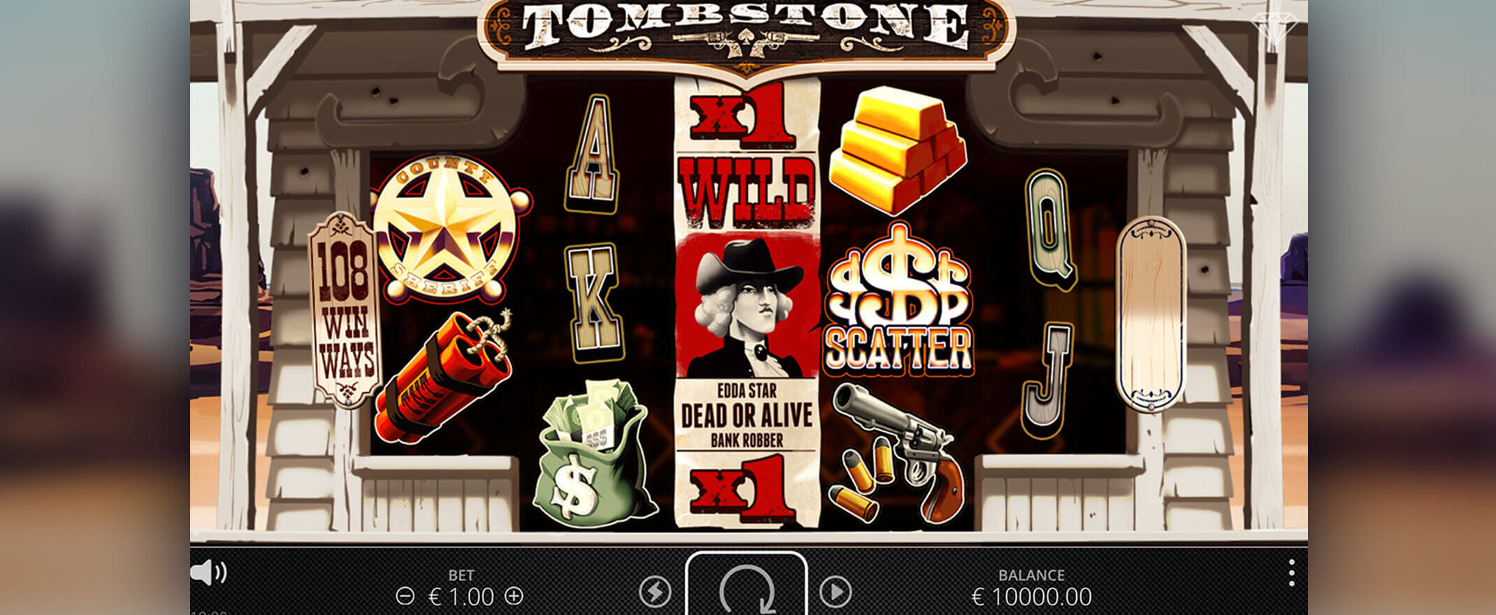 Tombstone, Nolimit City peliautomaatti