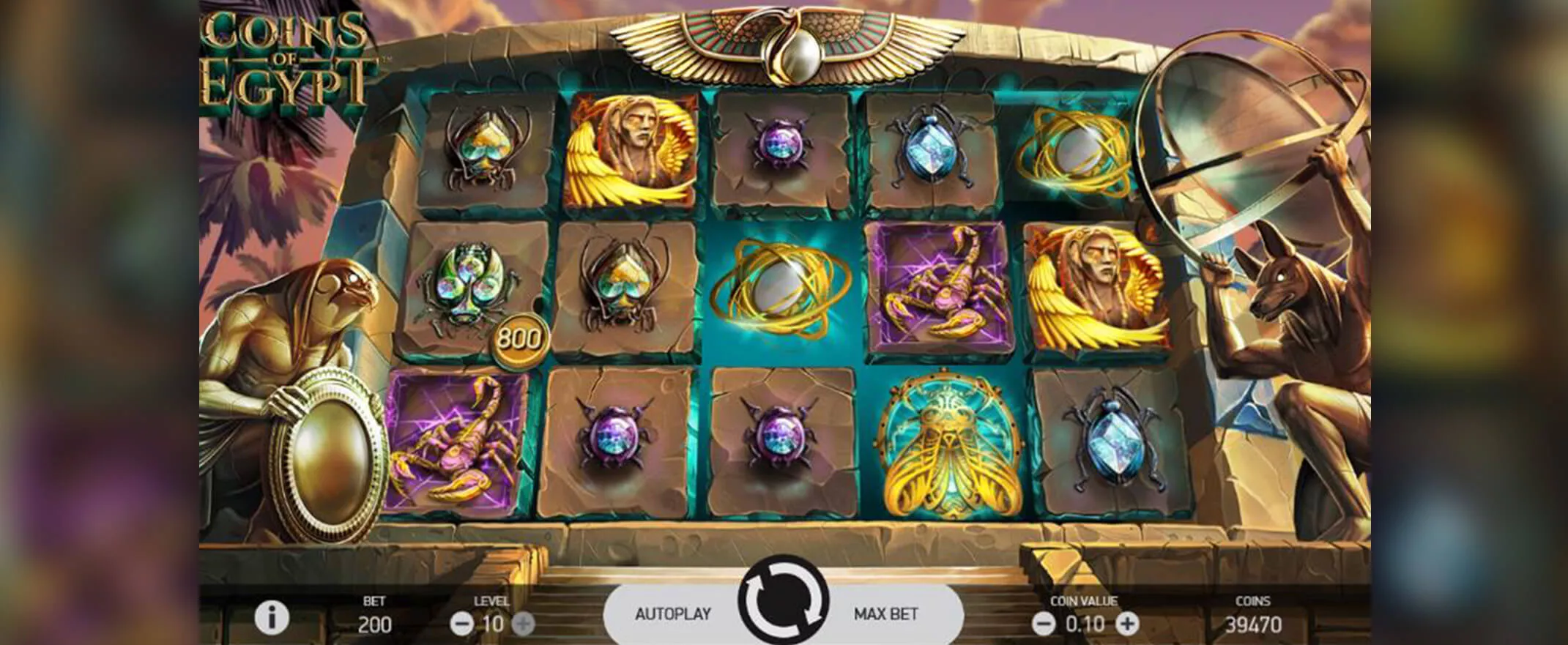 Coins of Egypt Slot Screenshot