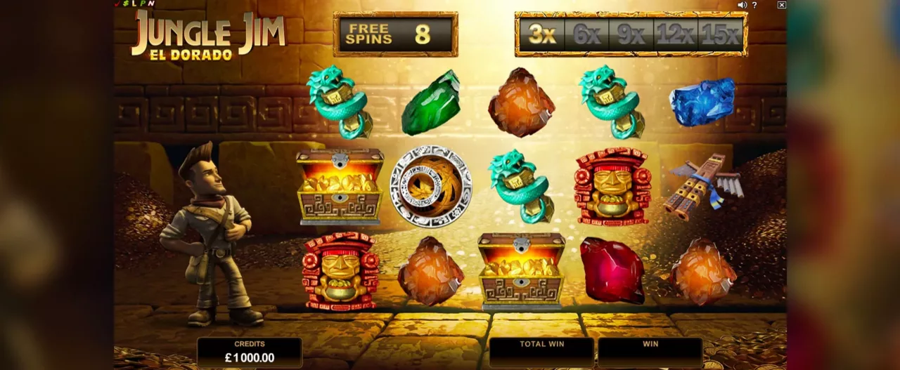 Jungle Jim El Dorado slot from Microgaming