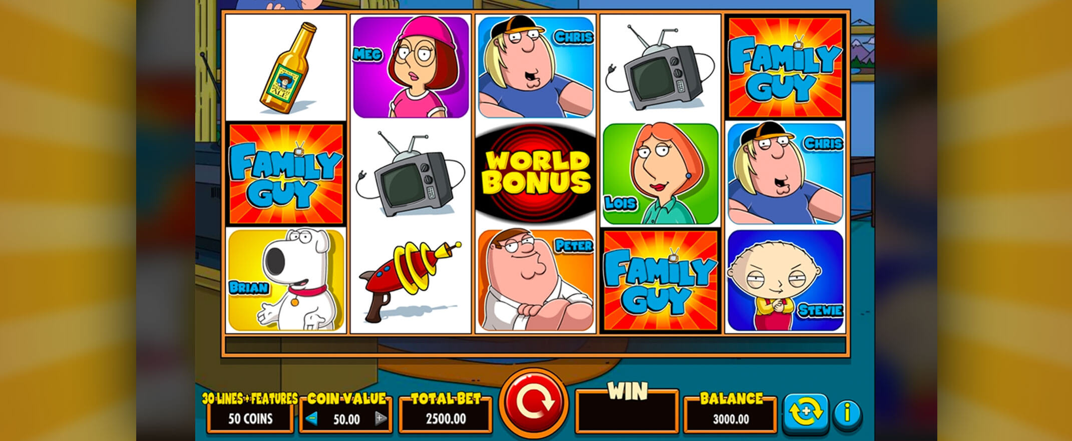Family Guy Slot Screenshot