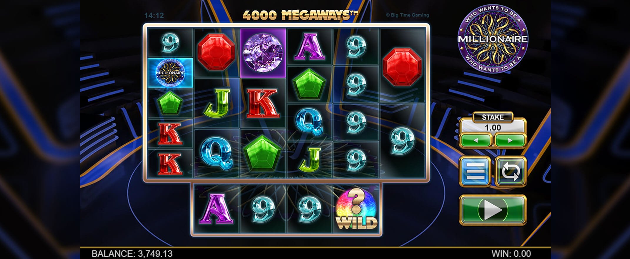 JS07 WhoWantsToBeaMillionaire Screenshot Image Who Wants to Be a Millionaire Slot Screenshot