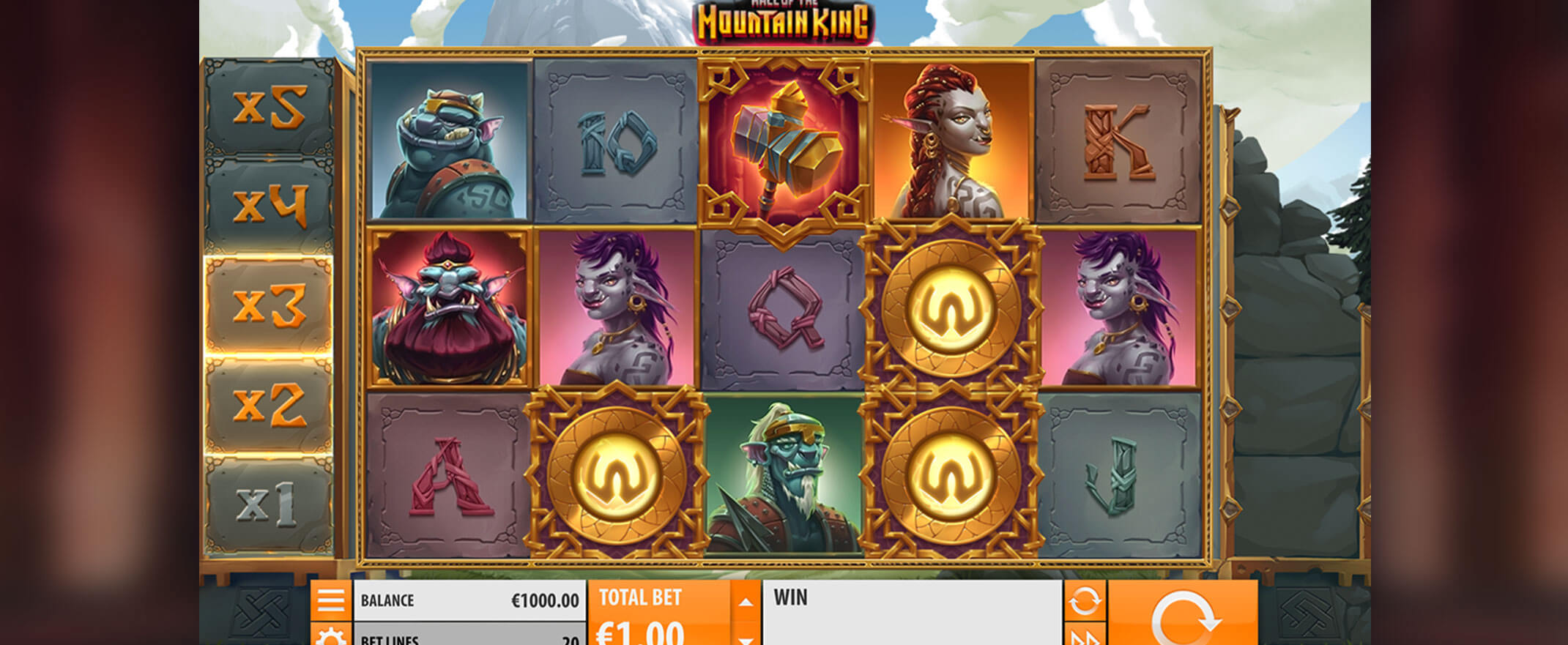 Hall of the Mountain King video slot from Quickspin