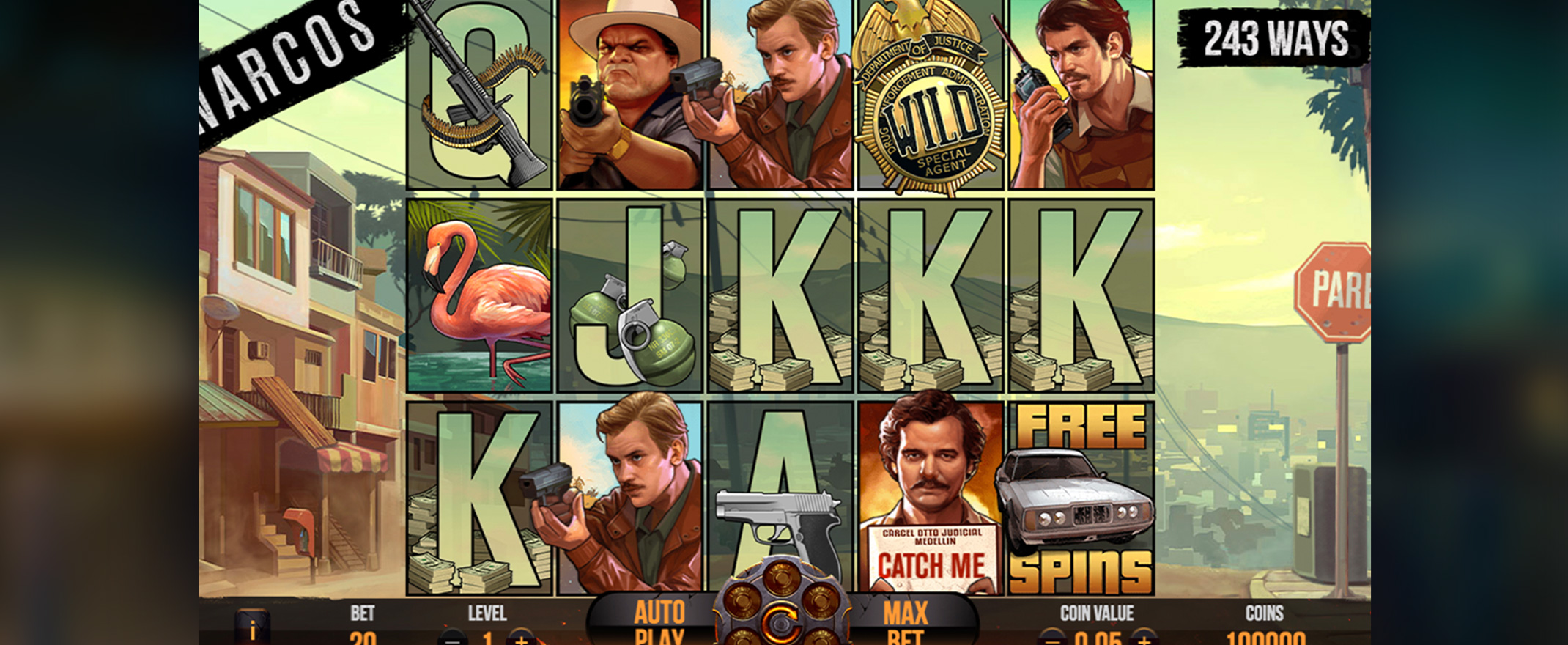 Narcos video slot from NetEnt
