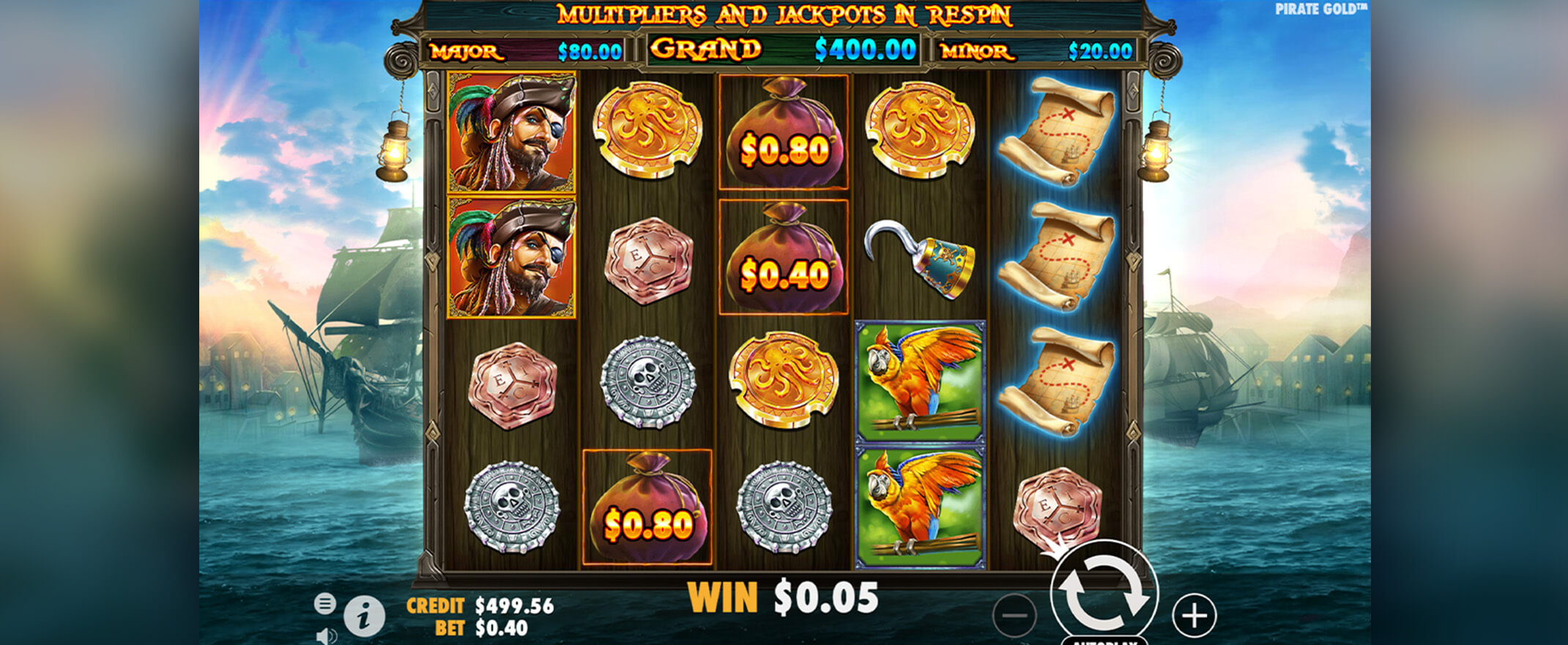 Pirate Gold Spielautomat von Pragmatic Play