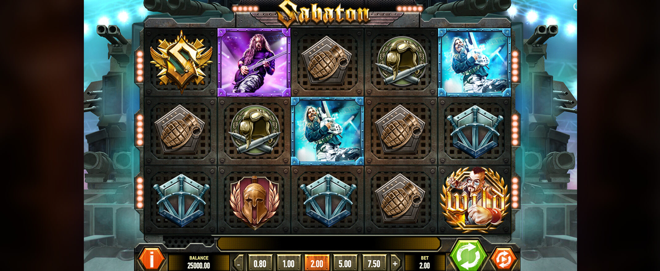 Sabaton video slot from Play'n Go