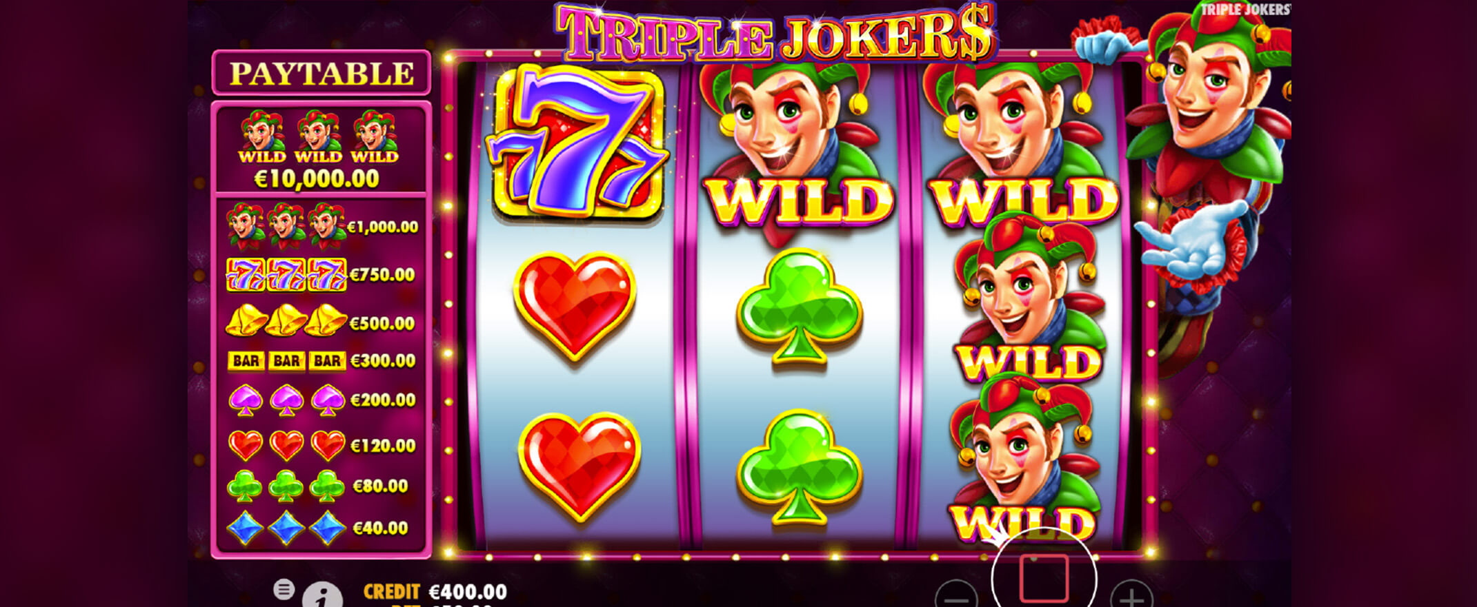Triple Jokers Spielautomat von Pragmatic Play