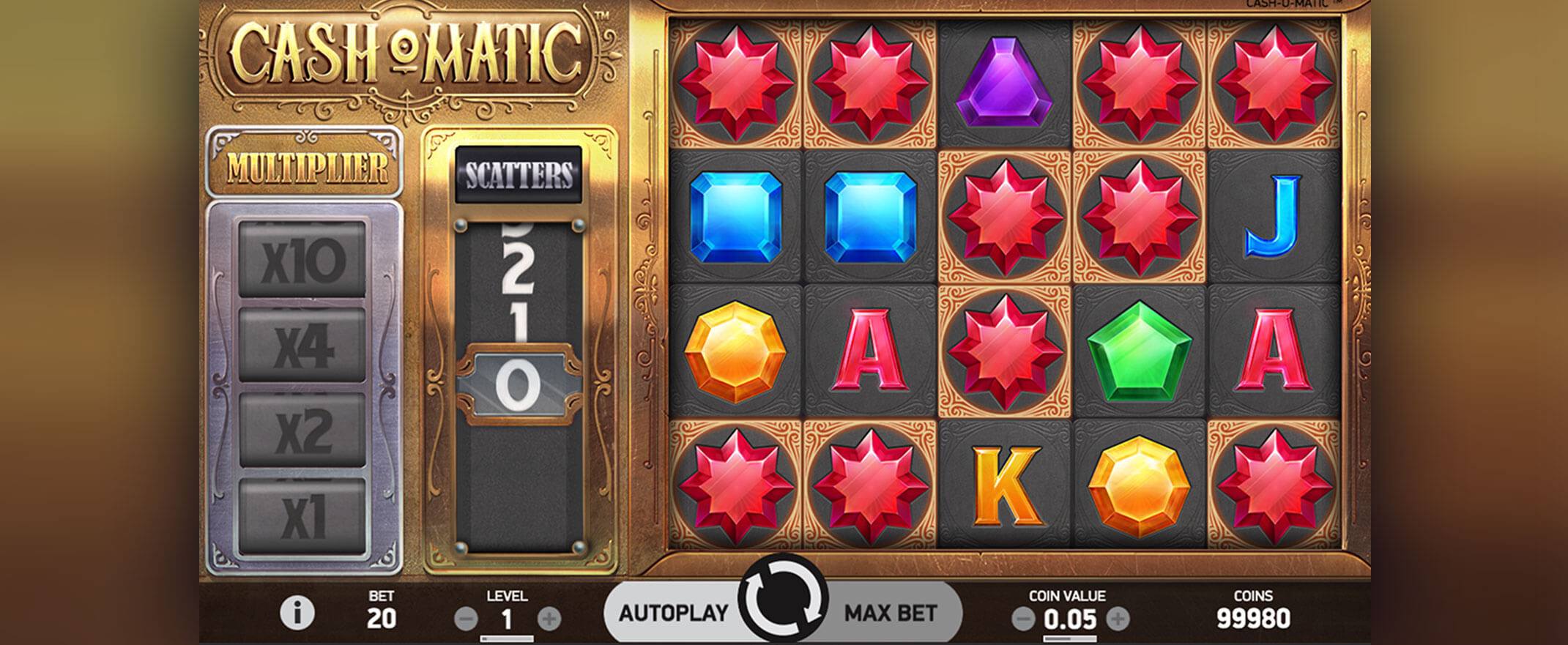 Cash-O-Matic video slot from NetEnt