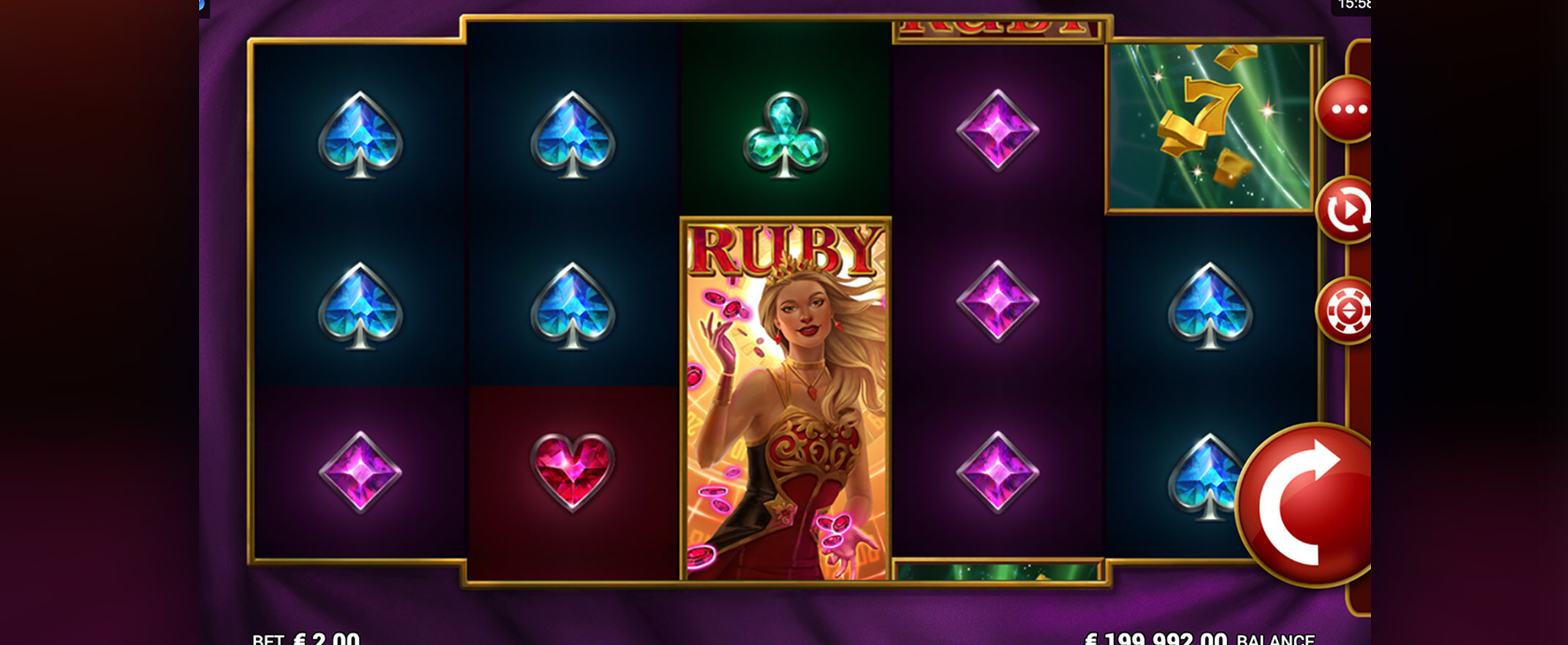 Ruby Casino queen peliautomaatti Microgamingilta