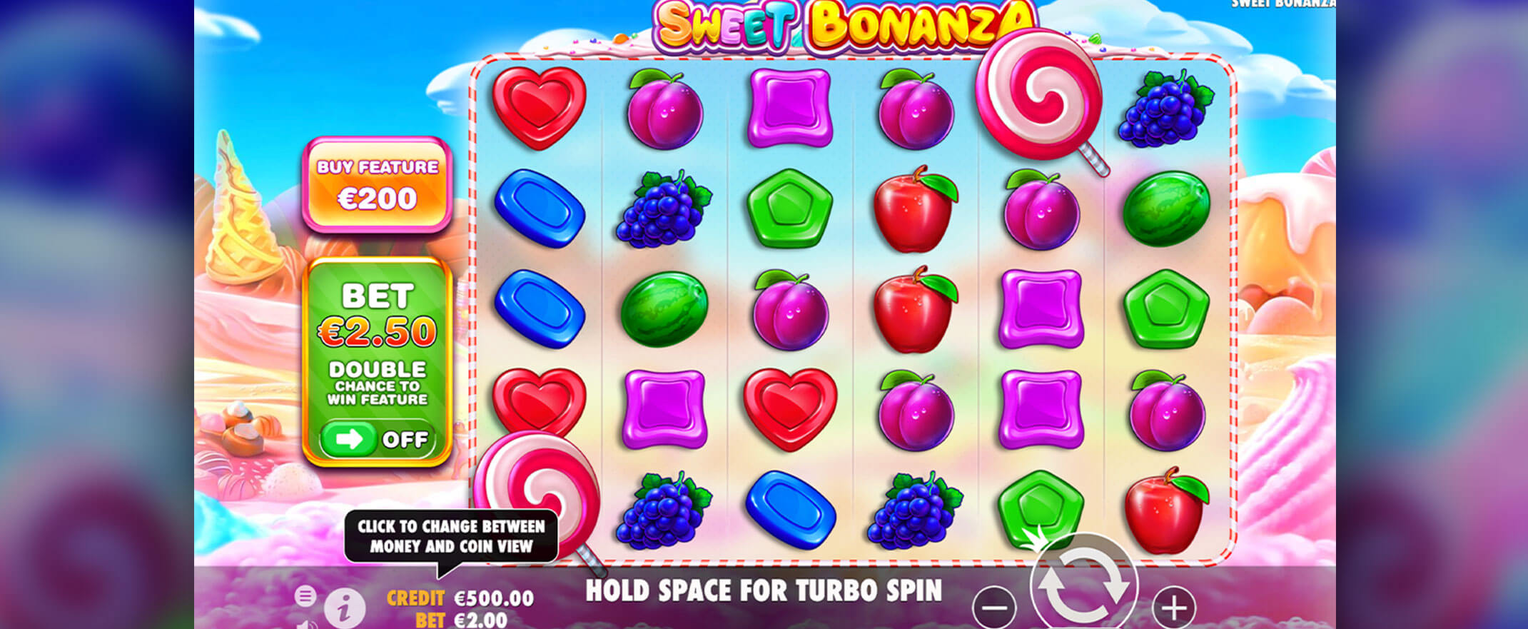 Sweet Bonanza Spielautomat von Pragmatic Play