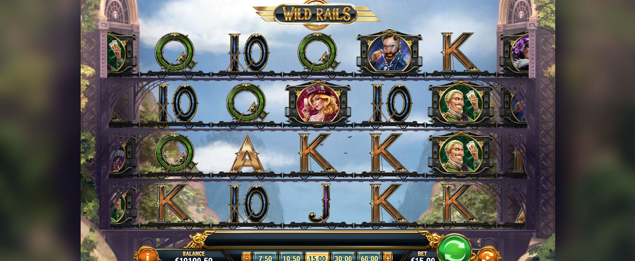 Wild Rails Spielautomat von Play'n Go