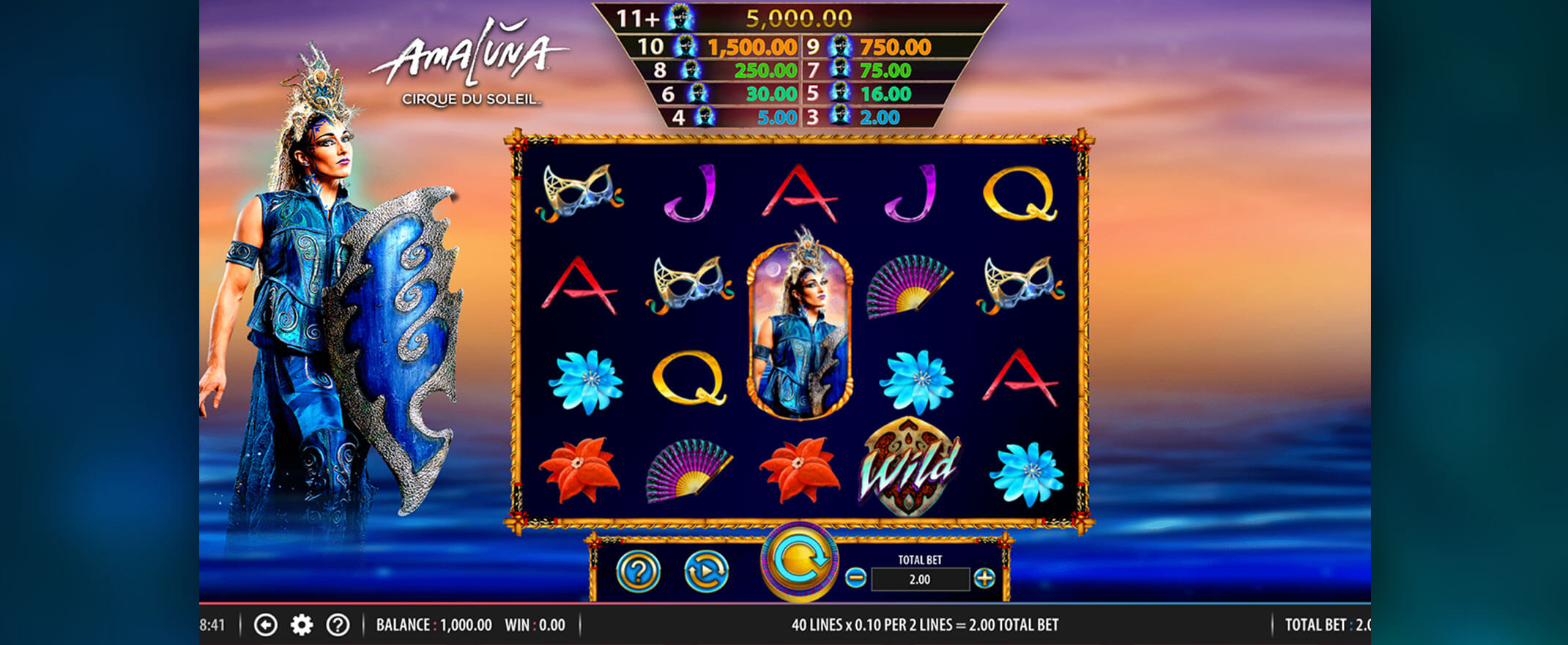 Cirque Du Soleil Amaluna slot