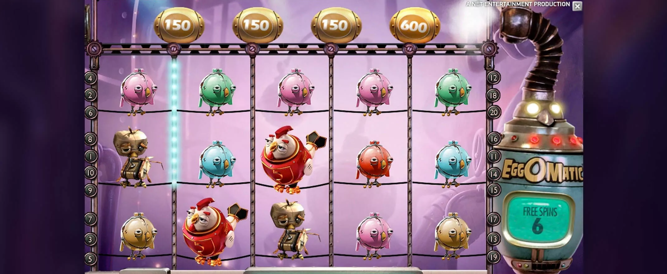 Egg-O-Matic Spielautomat von NetEnt