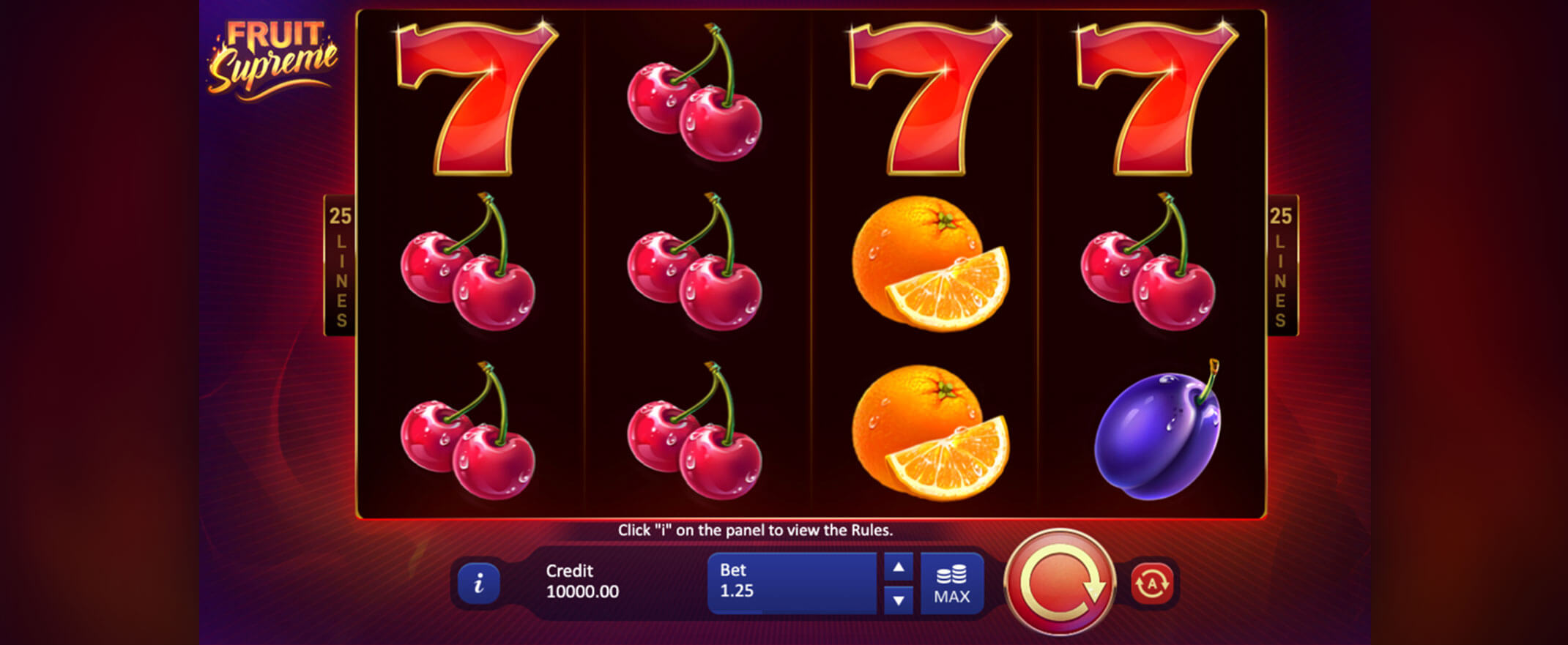 Fruit Supreme: 25 Lines Spielautomat