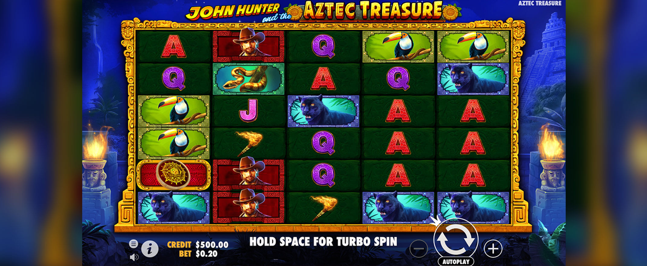 John Hunter and the Aztec Treasure Soielautomat von Pragmatic Play