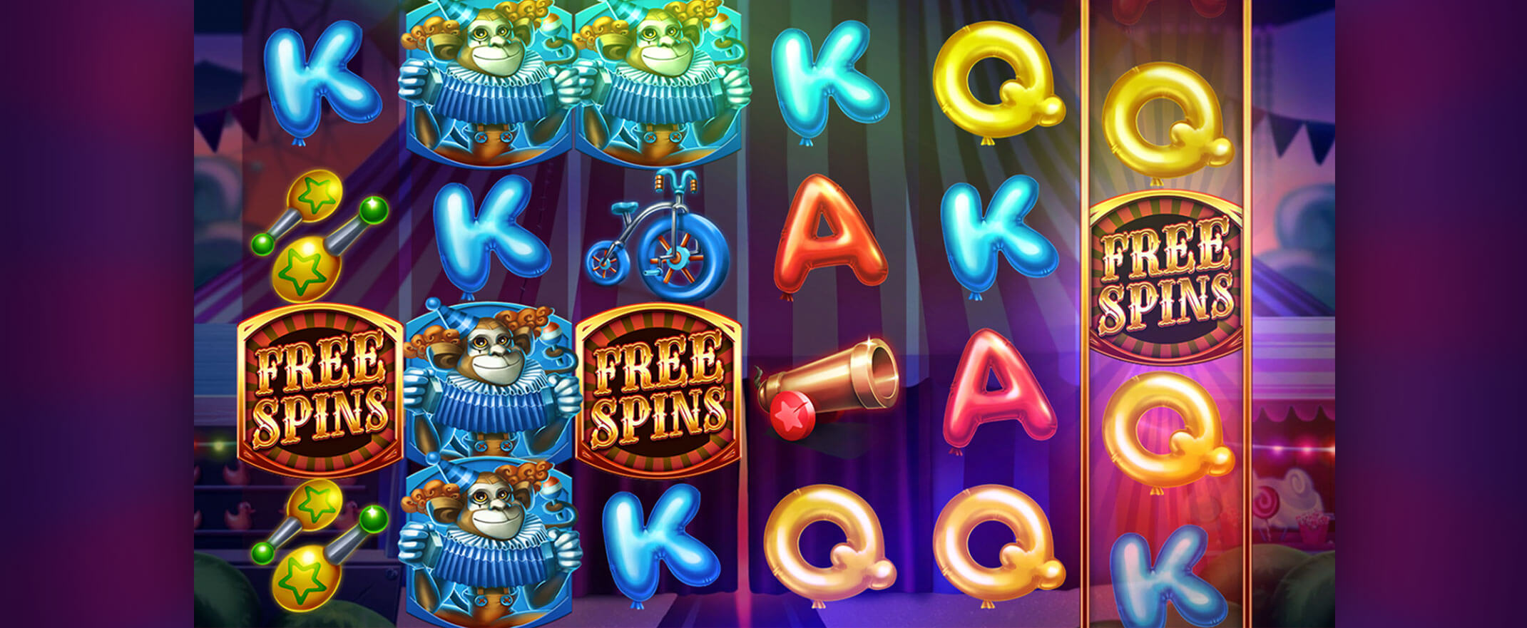 Respin Circus slot from Elk Studios