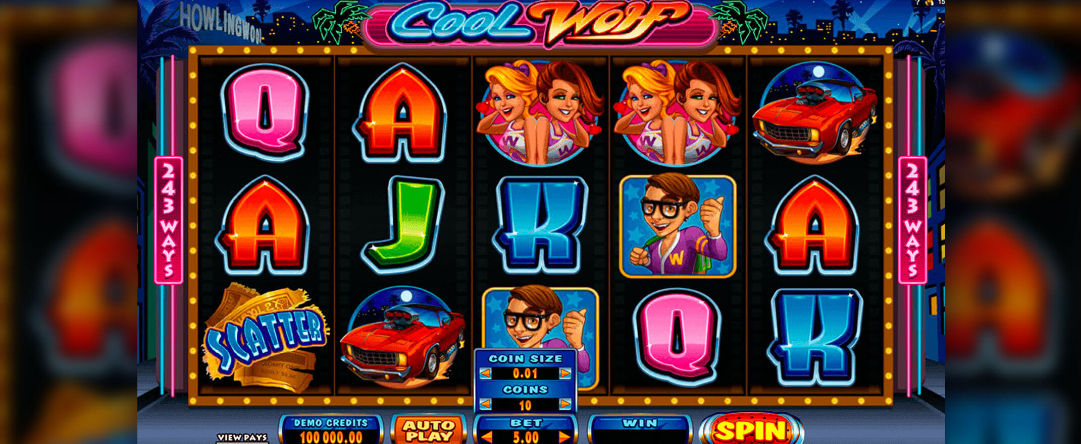 Cool Wolf video slot by Microgaming