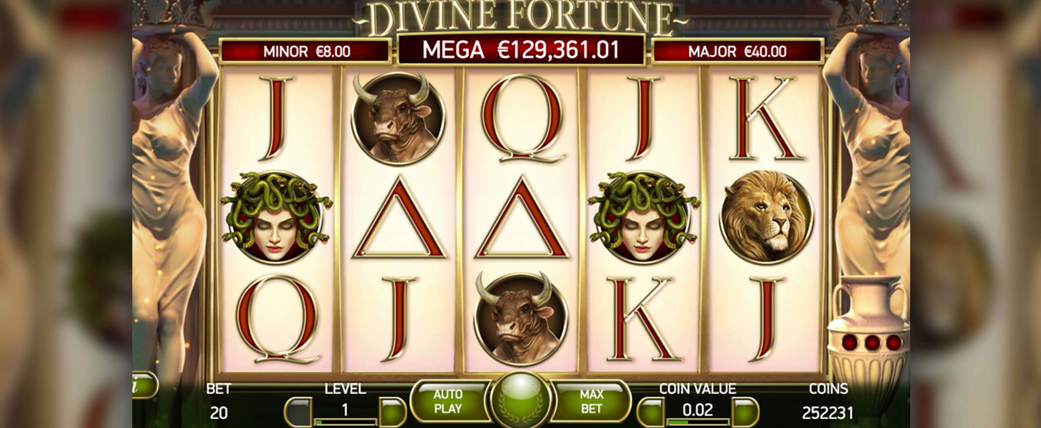 Divine Fortune video slot from NetEnt
