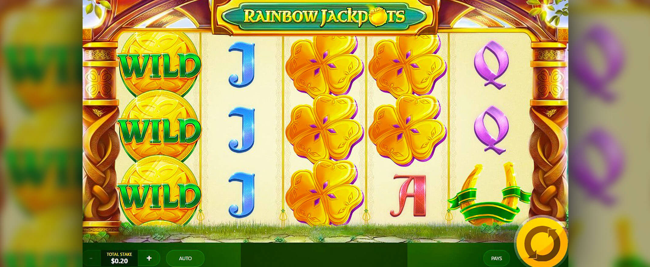 Rainbow Jackpots slot by Red Tiger