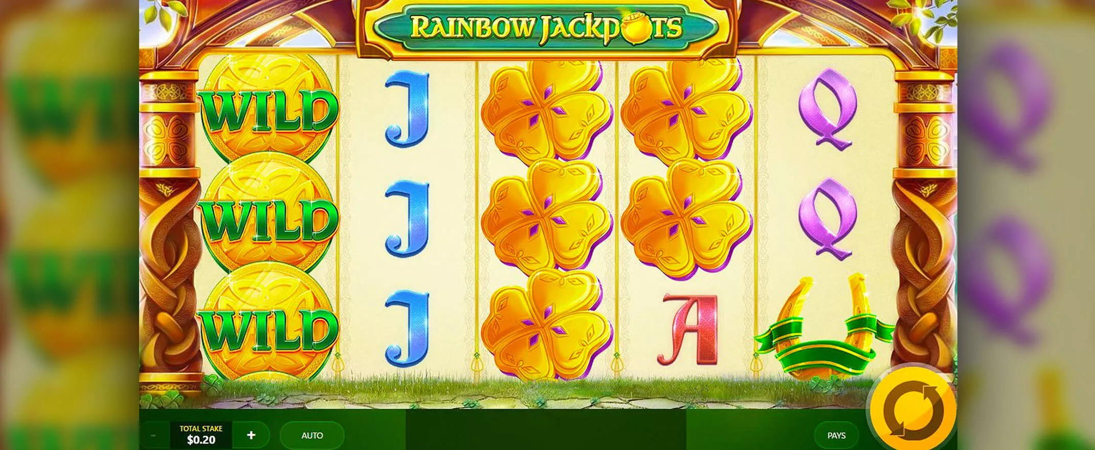 Rainbow Jackpots peliautomaatti Red Tigerilta