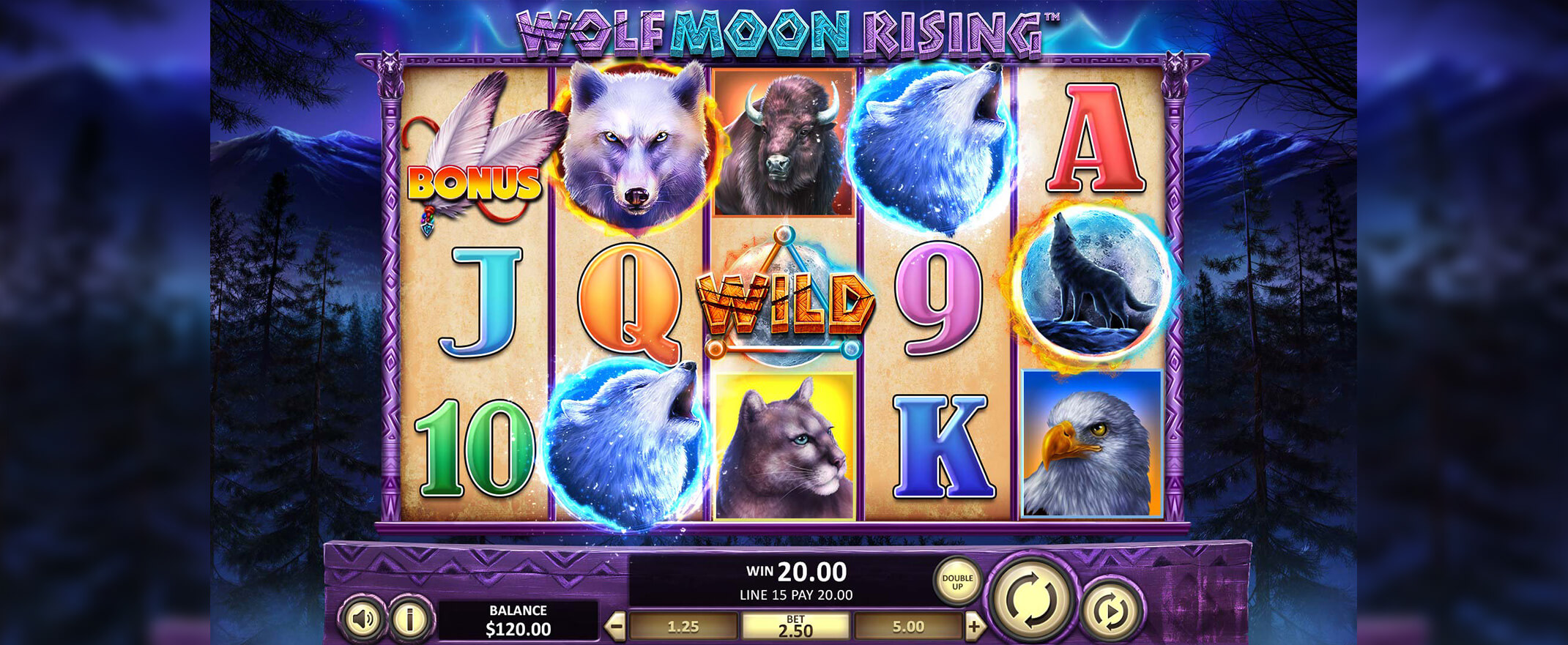 Wolf Moon Rising peliautomaatti Betsoftilta