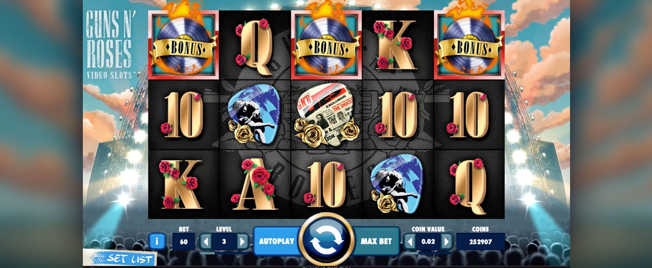 Guns N’ Roses slot by NetEnt