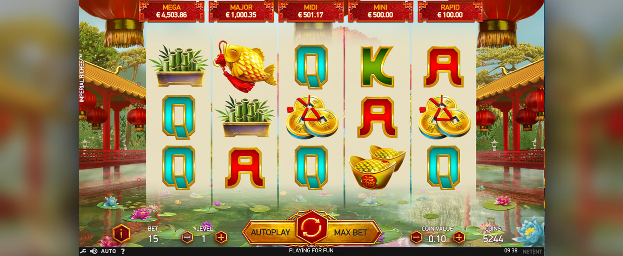 Imperial Riches video slot from NetEnt